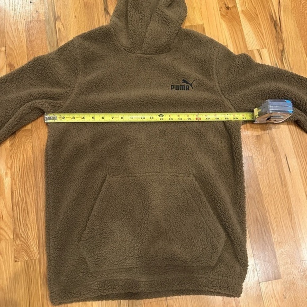 Puma Essential Elevated Sherpa Pullover Hoodie Me… - image 8